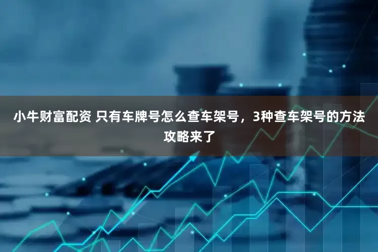 小牛财富配资 只有车牌号怎么查车架号，3种查车架号的方法攻略来了
